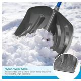 NEW Suncast 20" Steel Core Combo Snow Shovel and Pusher