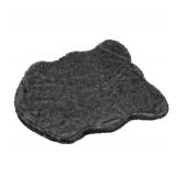 NEW Brentwood Originals, Faux Fur Memory Foam Pet Mat, 35" x 40" - Charcoal
