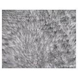 NEW Brentwood Originals, Faux Fur Memory Foam Pet Mat, 35" x 40" - Charcoal