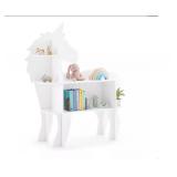 Delta Children Unicorn Shaped Bookcase, White - Assembled
