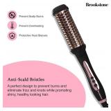 Brookstone Powershine Pro Hot Brush - Professional Grade Hair Dryer Brush with Anti-Scald Bristle Design