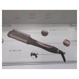 Brookstone Powershine Pro Hot Brush - Professional Grade Hair Dryer Brush with Anti-Scald Bristle Design
