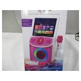 NEW The Singing Machine Mini Sparkle Karaoke Machine with 2 Mics - Pink