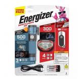 NEW Energizer 3-Piece Safety Light - Flashlight, Headlamp, and Keychain Light