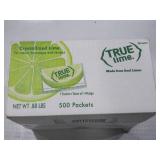 NEW TRUE LIME, Bulk Pack - 0.03 Ounce, 500 Count (Pack of 1)| Zero Calorie Unsweetened Flavor Packets Made with Real Limes