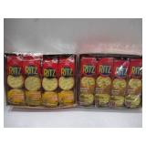 NEW Ritz Sandwich Crackers (8 Packs of 6 Sandwiches per Box) - 2 Boxes of Cheese and 2 Boxes of Peanut Butter