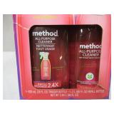 NEW Method All Purpose Cleaner, Pink Grapefruit, 28 fl. oz. Spray Bottle + Refill, Total 96 fl. oz.