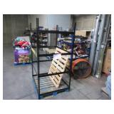 Adjustable Black Metal Frame Built to Fit Onto Pallets - Perfect for Projects