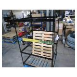 Adjustable Black Metal Frame Built to Fit Onto Pallets - Perfect for Projects