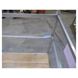 Adjustable Gray Metal Frame Built to Fit Onto Pallets - Perfect for Projects