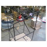 Welded Black Metal Frame Built to Fit Onto Pallets with Angled Roof - Perfect for Projects