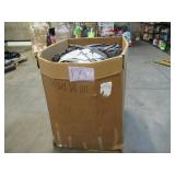 Pallet of Unprocessed Reused Lightweight and PE Billboard Tarps and Remnants
