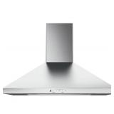 GE JVW5301 Wall-Mount Pyramid Chimney 30 Inch Stainless Steel Range Hood with Dual Halogen Cooktop Lighting