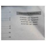 GE JVW5301 Wall-Mount Pyramid Chimney 30 Inch Stainless Steel Range Hood with Dual Halogen Cooktop Lighting