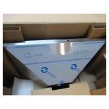 GE JVW5301 Wall-Mount Pyramid Chimney 30 Inch Stainless Steel Range Hood with Dual Halogen Cooktop Lighting