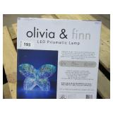 Olivia & Finn LED Kids Prismatic Lamp Iridescent Glow - Butterfly