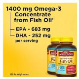 NEW Nature Made Burp-Less Ultra Omega-3 Fish Oil Softgels, 130 ct.