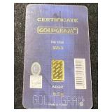 .5 GRAMS .999 FINE GOLD IGR BAR
