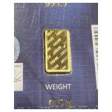 .5 GRAMS .999 FINE GOLD IGR BAR