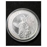 1 TROY OZ .999 FINE SILVER 2022 ST HELENA ROUND IN AIRTITE