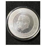 1 TROY OZ .999 FINE SILVER 2024 ST HELENA ROUND IN AIRTITE