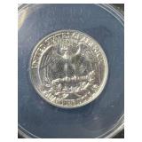 1957 PROOF US WASHINGTON QUARTER ANACS PF66
