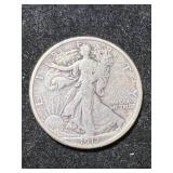 1917-D US WALKING LIBERTY HALF DOLLAR