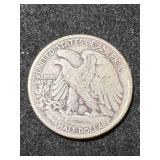 1917-D US WALKING LIBERTY HALF DOLLAR