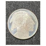 1/4TH TROY OZ .999 FINE SILVER BUFFALO INDIAN ROUND