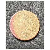 1861 US INDIAN HEAD CENT XF