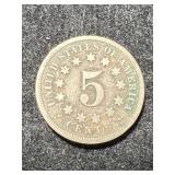 1868 US SHIELD NICKEL