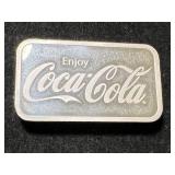 5 TROY OZ .999 FINE SILVER COCA COLA BAR