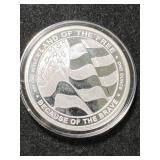 1 TROY OZ .999 FINE SILVER US NAVY ROUND IN AIRTITE