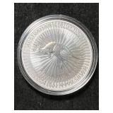 2024 AUSTRALIAN KANGAROO 1 TROY OZ .9999 FINE SILVER IN AIRTITE