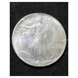 1987 AMERICAN SILVER EAGLE 1 TROY OZ .999 FINE SILVER