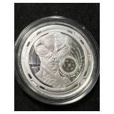 1 TROY OZ .999 FINE SILVER 2022 REPUBLIC OF GHANA ROUND IN AIRTITE