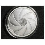 1 TROY OZ .999 FINE SILVER 2024 TOKELAU ROUND IN AIRTITE