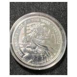1 TROY OZ .999 FINE SILVER 2023 KING ARTHUR ROUND IN AIRTITE