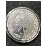 1 TROY OZ .999 FINE SILVER 2023 KING ARTHUR ROUND IN AIRTITE