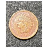 1906 US INDIAN HEAD CENT AU