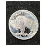 1/4TH TROY OZ .999 FINE SILVER BUFFALO INDIAN ROUND