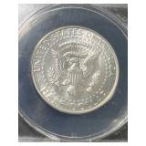 1965 US KENNEDY HALF DOLLAR ANACS MS66