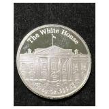 1 TROY OZ .999 FINE SILVER DONALD TRUMP ROUND