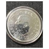 1 TROY OZ .999 FINE SILVER 2023 MERLIN ROUND IN AIRTITE