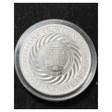 1 TROY OZ .999 FINE SILVER INTAGLIO MINT ROUND IN AIRTITE