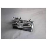 Decorative Silver Reindeer Stocking Holder