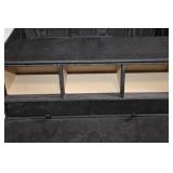 Large Wooden Storage Box with Drawers and Dividers