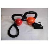 Set of 2 Kettlebells with Resistance Bands