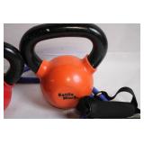 Set of 2 Kettlebells with Resistance Bands