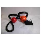 Set of 2 Kettlebells with Resistance Bands